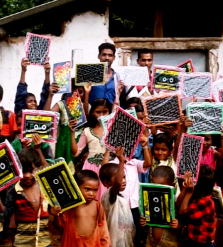 Children learning how to read and write