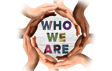 Who we are hands picture
                